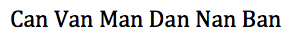 Can Van Man