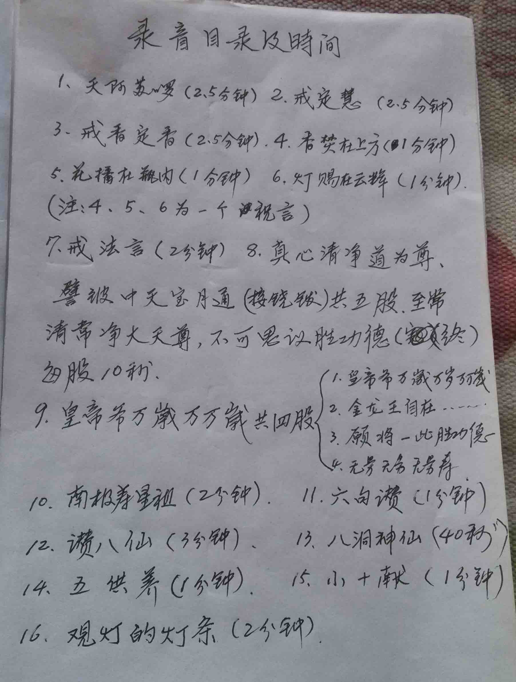 zhuyan tapes contents