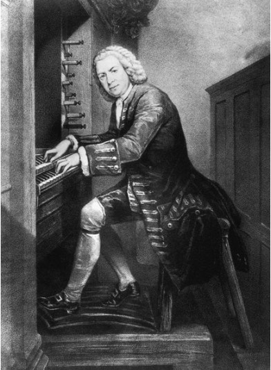 Bach at organ
