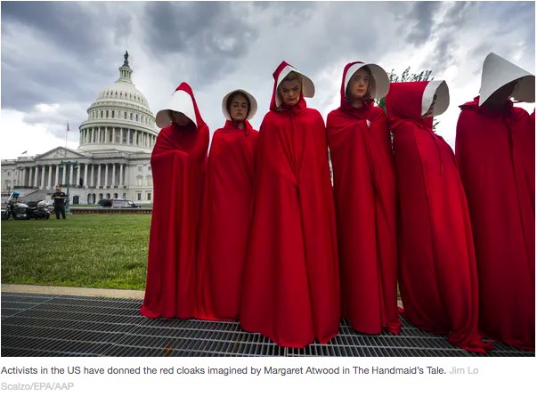 Handmaid protest