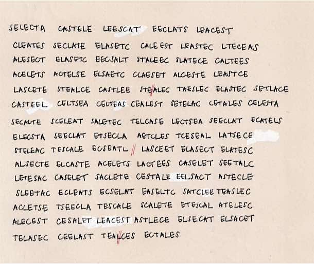Alceste anagrams
