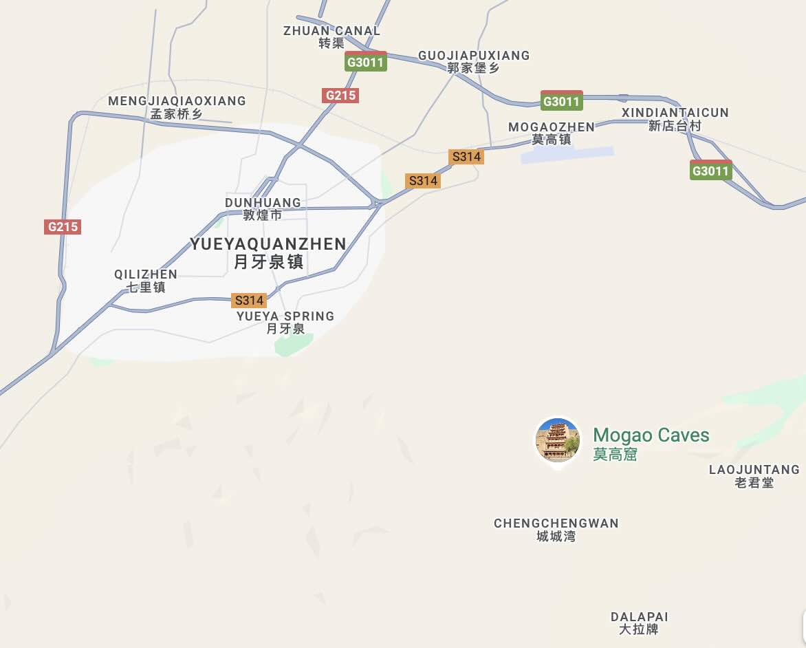 Dunhuang map